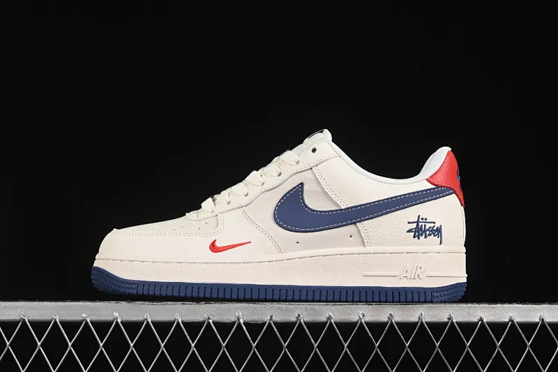 All categories Nk Air Force 1 Air Force series Nk Air Force 1 Low Air Force low-top Nike Air Force 1'07 Low Stusi co-branded beige bottom with red tail Air Force 1 low-top casual sneakers JJ2508-716